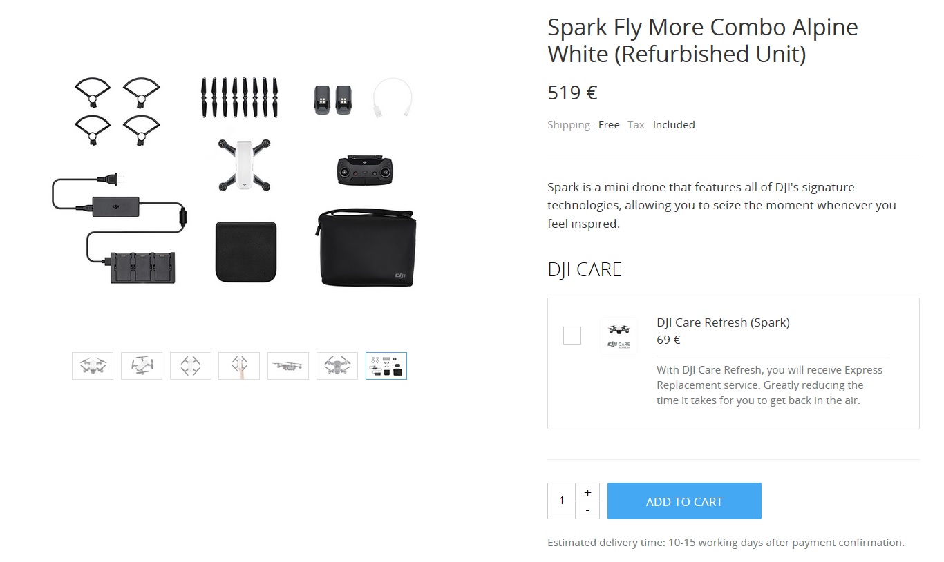 drone dji spark fly more combo