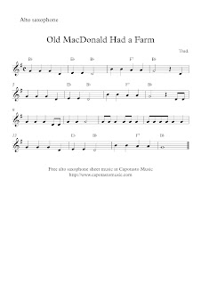 Easy Sheet Music For Beginners: Free easy alto saxophone sheet music ...