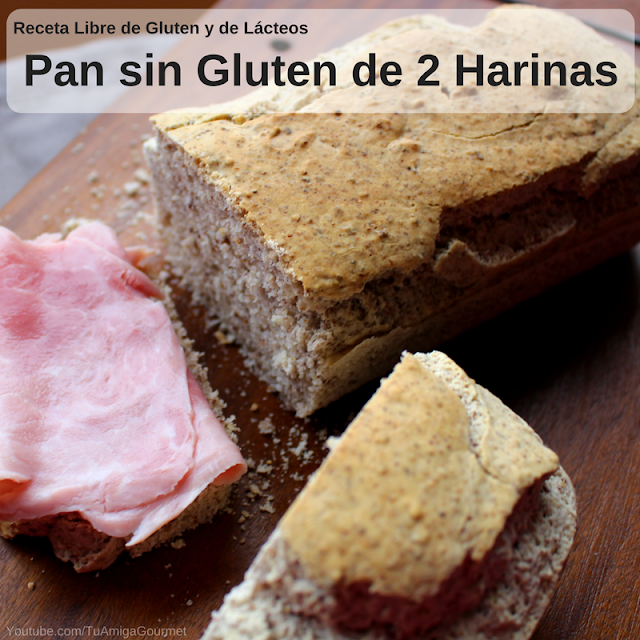 Pan de dos harinas libre de gluten y de lácteos Pan de dos harinas libre de gluten y de lácteos