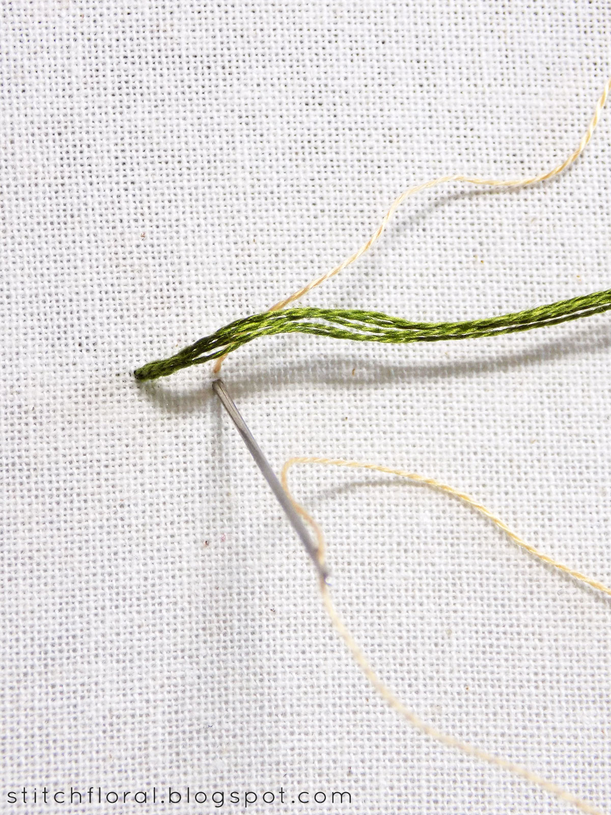Couching Techniques Basic Trailing Roumanian Bokhara Stitch