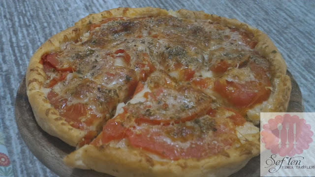 domatesli tart tarifi domatesli pizza tarifi yapılışı