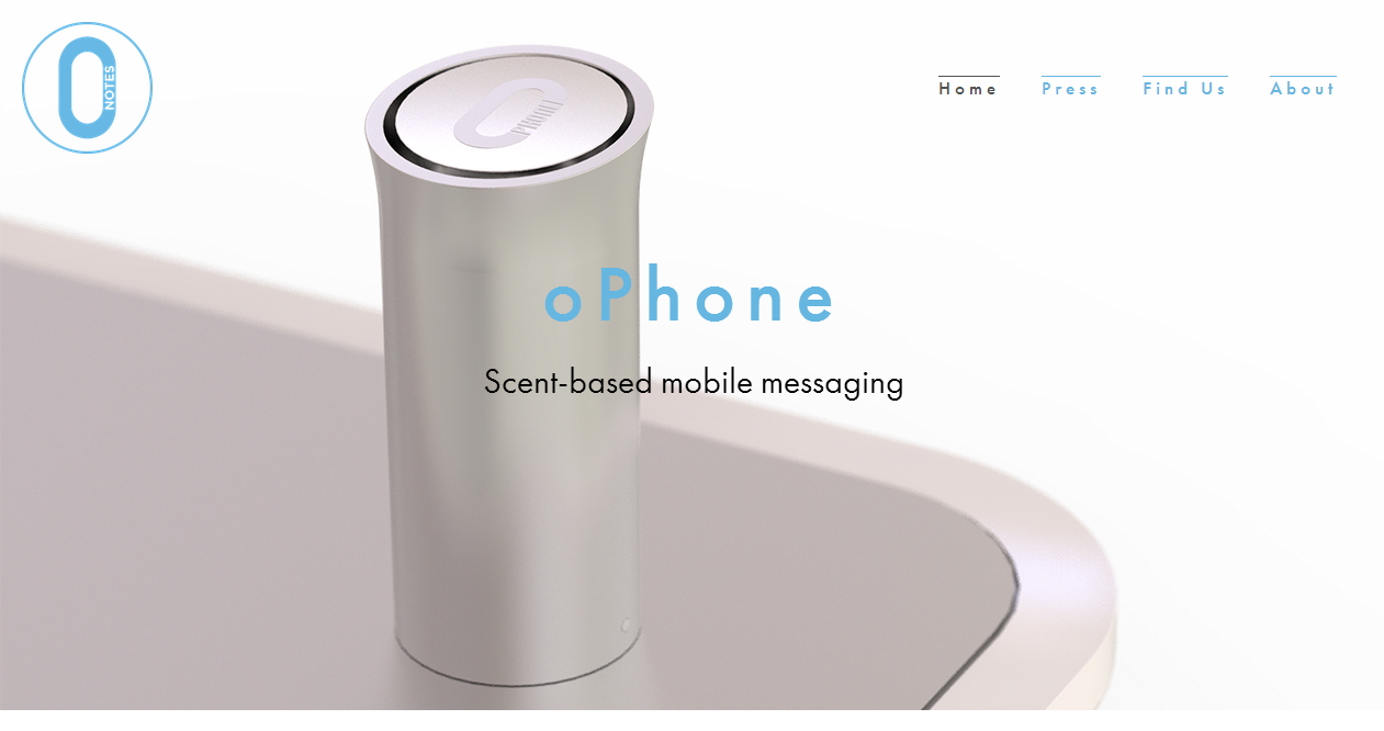 aroma based cell phone and tablet messaging