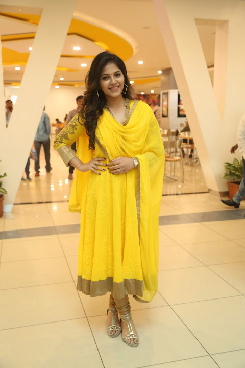 Anjali at Prasads Imax for Chitrangada movie promotion