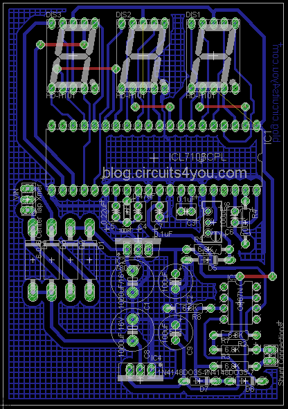 ICL7107 Ammeter Design | circuits4you.com