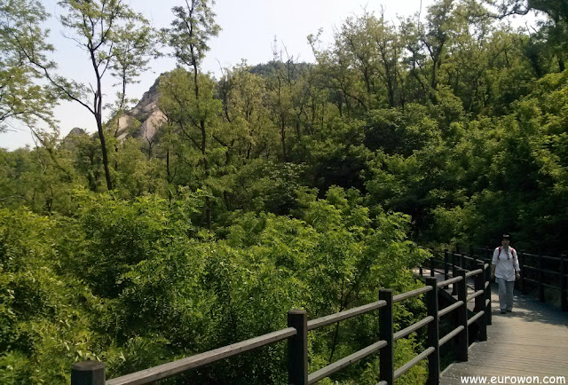 Senderos del monte Ansan de Seúl