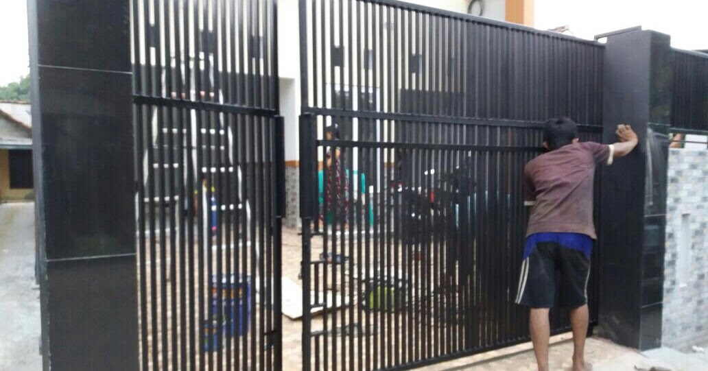 42+ Model Rel Pintu Pagar Besi Motif Minimalis