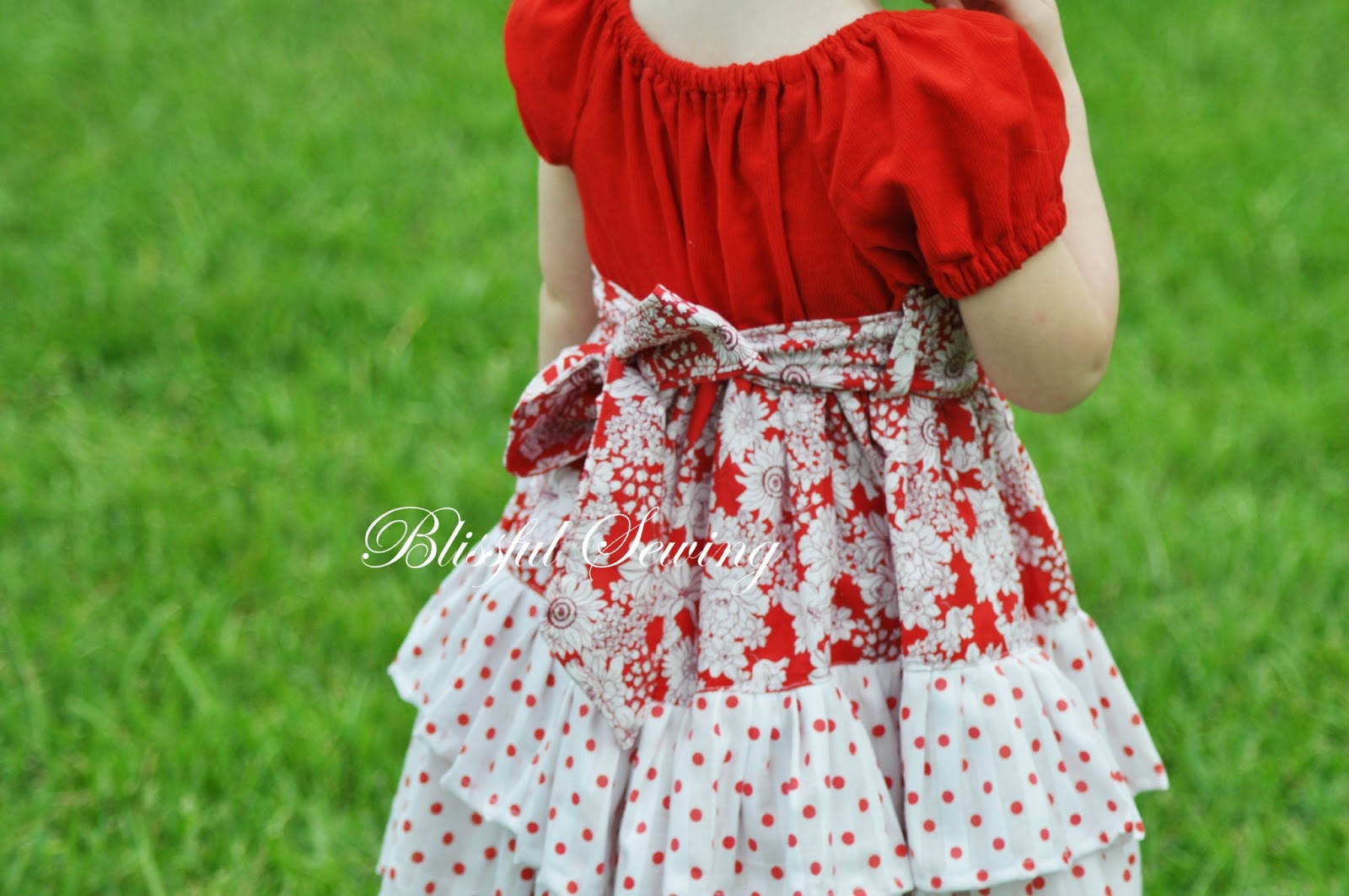 Sewing Patterns for Girls Dresses and Skirts Ruffled Peasant Dress