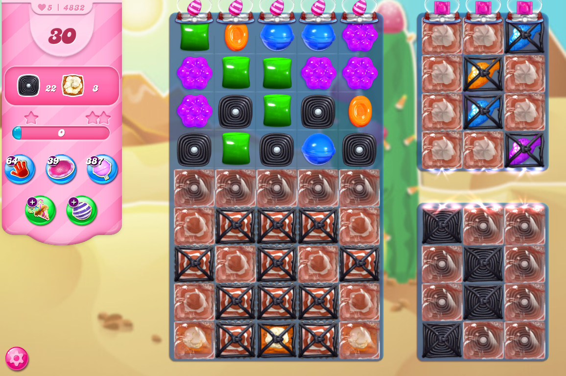 Candy Crush Saga level 4832