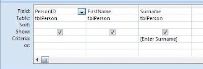Microsoft Access Tips: How to Create a Parameter Query