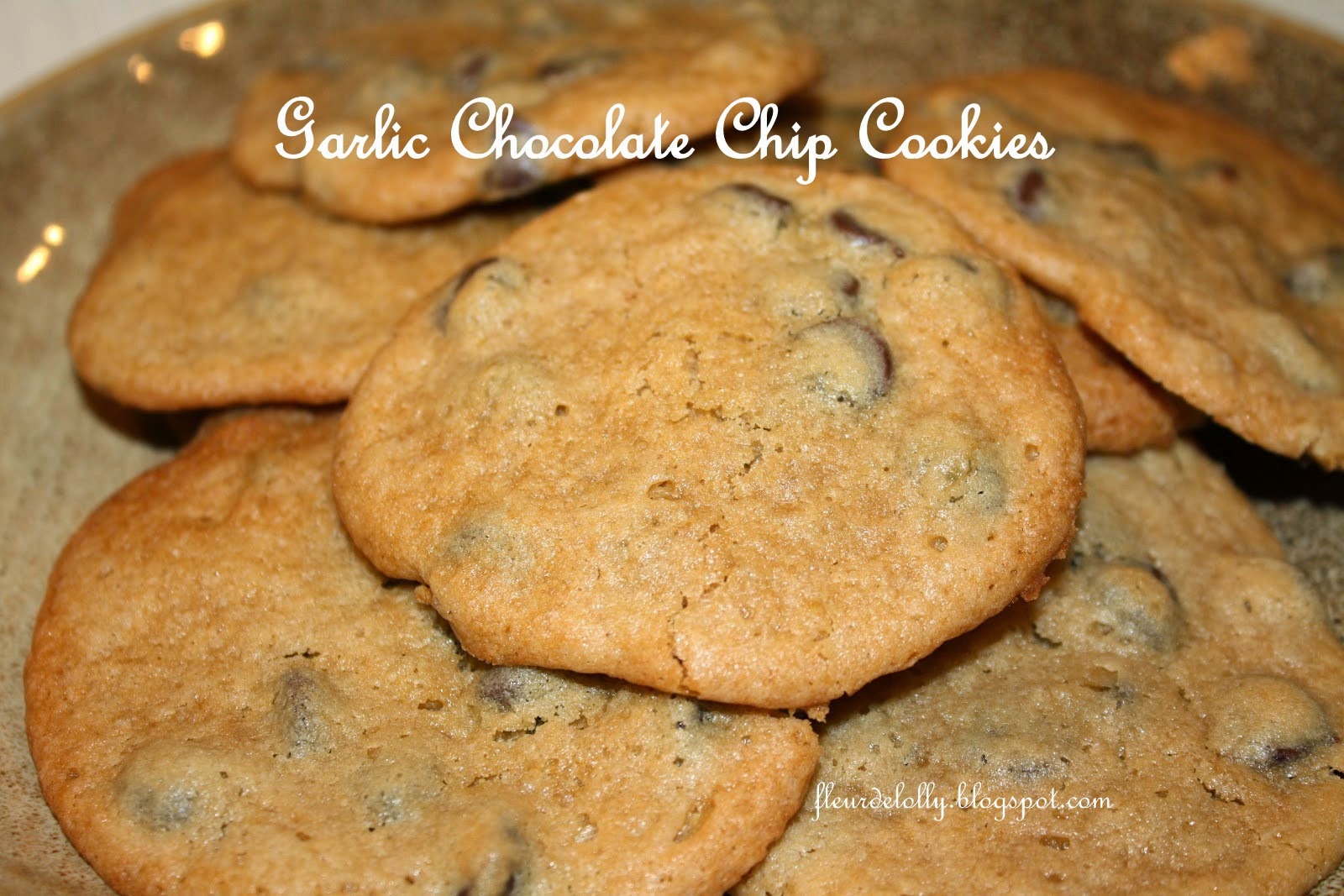 Fleur de Lolly Garlic Chocolate Chip Cookies