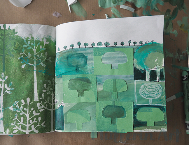 Baummuster, Skizzenbuch nach ©muellerinart Baummuster, Skizzenbuch nach ©muellerinart