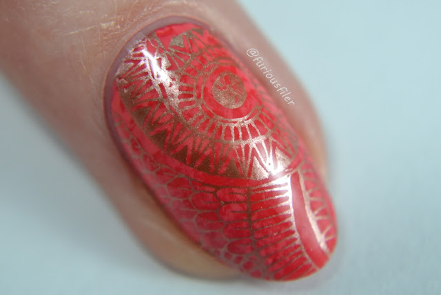 chrome copper macro mandala shangri-la stamping pattern