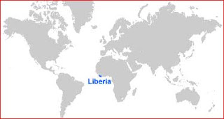 Gambar Peta letak Liberia