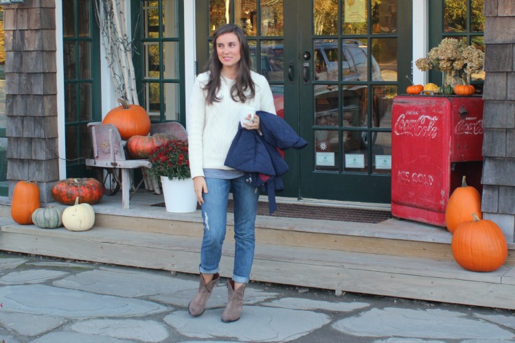 bistyle How to wear a boyfriend jeans in the winter?