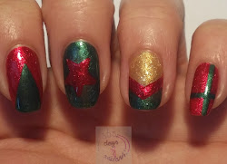 nail christmas easy nails step designs steps velvet days brush apply same