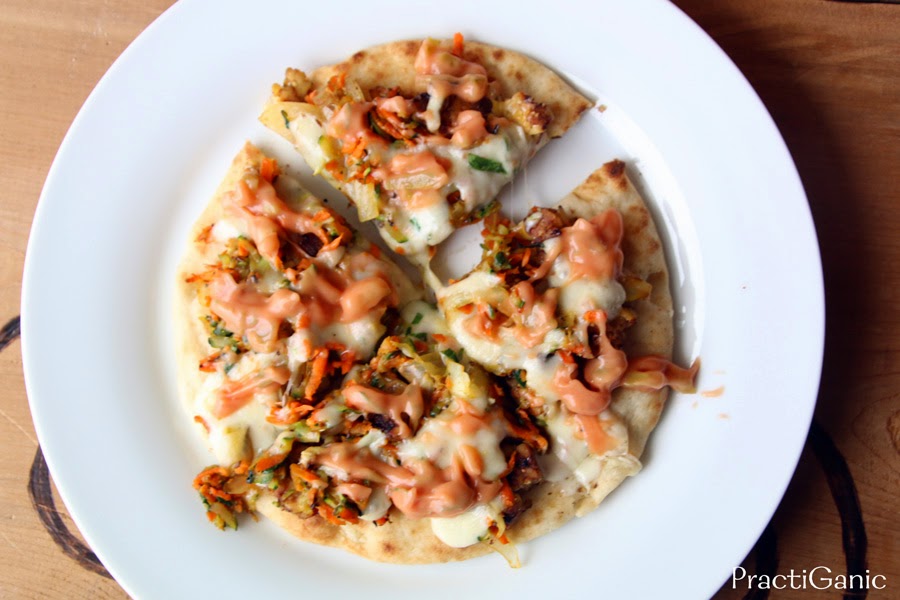 Tempeh Reuben Pizza