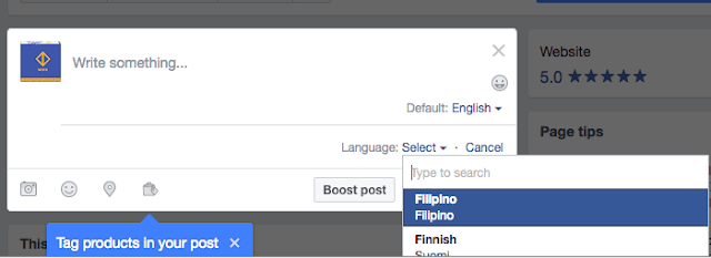 How to Post in Different Languages On Facebook Page How to Post in Different Languages On Facebook Page