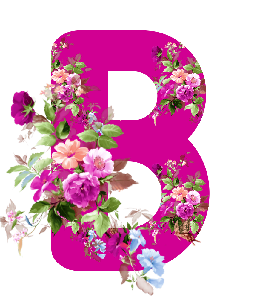Alfabeto Pink Flores Png Flower Design Flower Alphabet 920x999 Png