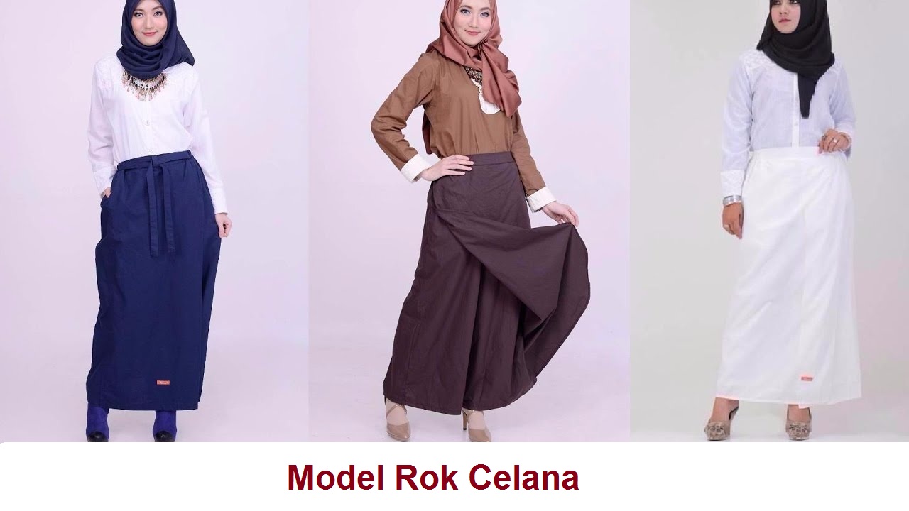 model rok celana wanita kulot batik span pesta