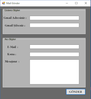 Mail Gönderme Mail Gönderme