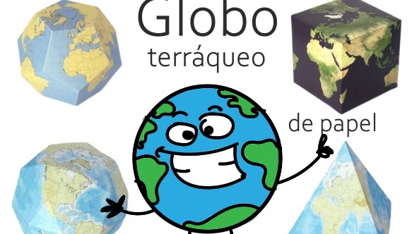 Contracción bancarrota Pronombre Globo terráqueo de papel para armar
