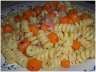 pasta carote e pancetta