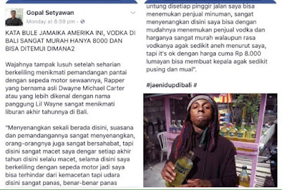 Kisah Kocak Bule Jamaika Beli "Vodka" di Bali Ini Bikin Ngakak Nggak Karuan