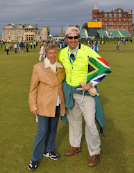 Charles and Joan at the 2010 Open Championship at St Andrews