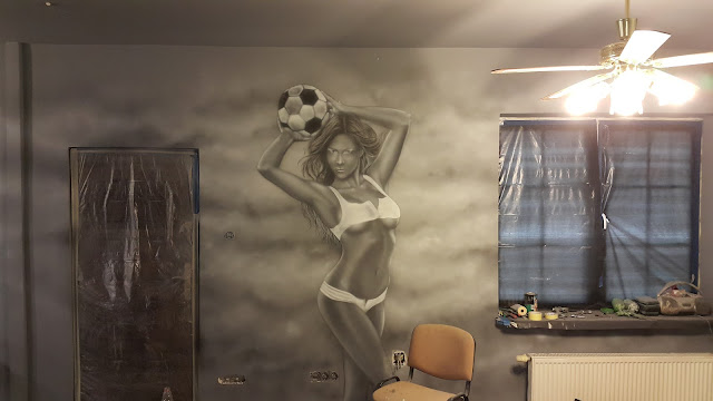 Graffiti Pomysł na bar, malowanie graffiti na ścianie w pubie, mural 3D