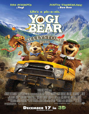 Poster Of Yogi Bear 2010 Dual Audio 720p BRRip [Hindi - English] ESubs Free Download Watch Online Worldfree4u