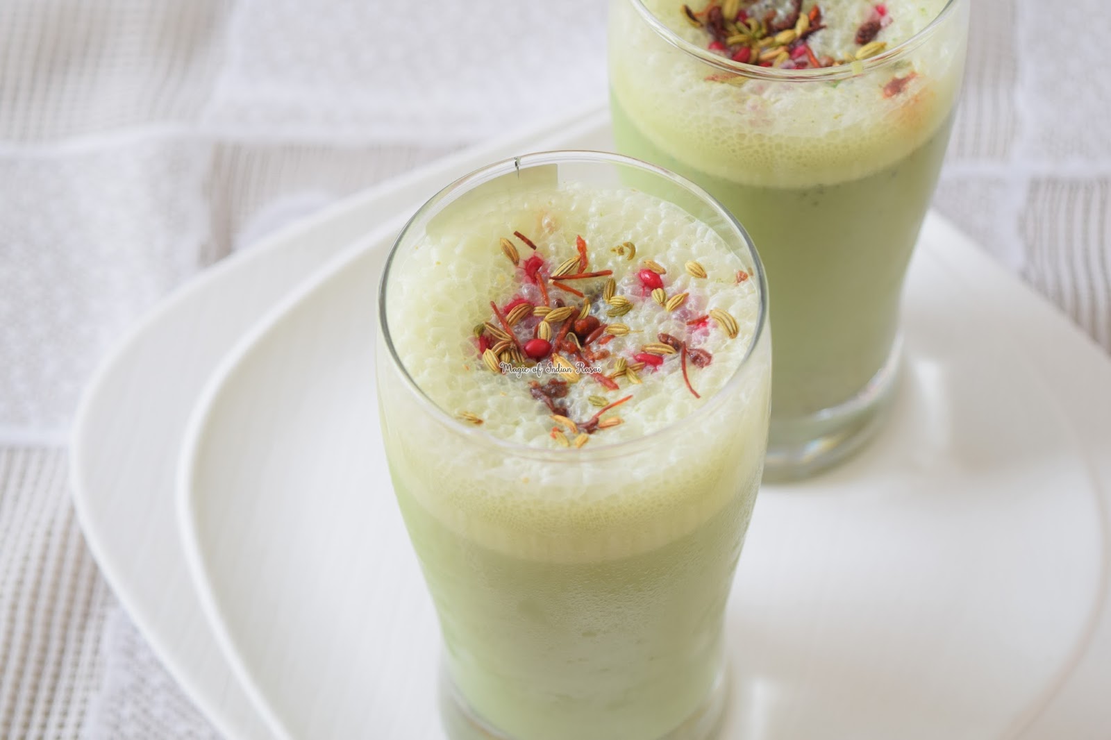 Paan Shots - Refreshing Paan (Betel Leaves) Milk Drink Recipe - पान शॉट्स - रिफ्रेशिंग पान मिल्कशेक रेसिपी - Priya R - Magic of Indian Rasoi