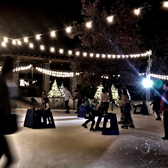 ice skating outdoor ice skating at the Lakes