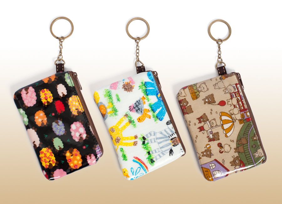 D’BAGsite Small card holder with keyring