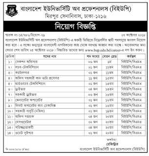Bangladesh University of Professionals (BUP) Job  Circular 2018