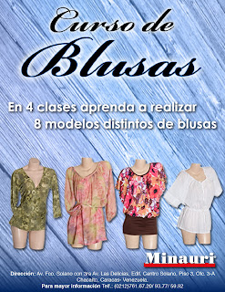 Curso Confección Blusas 2013 en Minauri Curso Costura Confección Blusas - Sewing Blouses