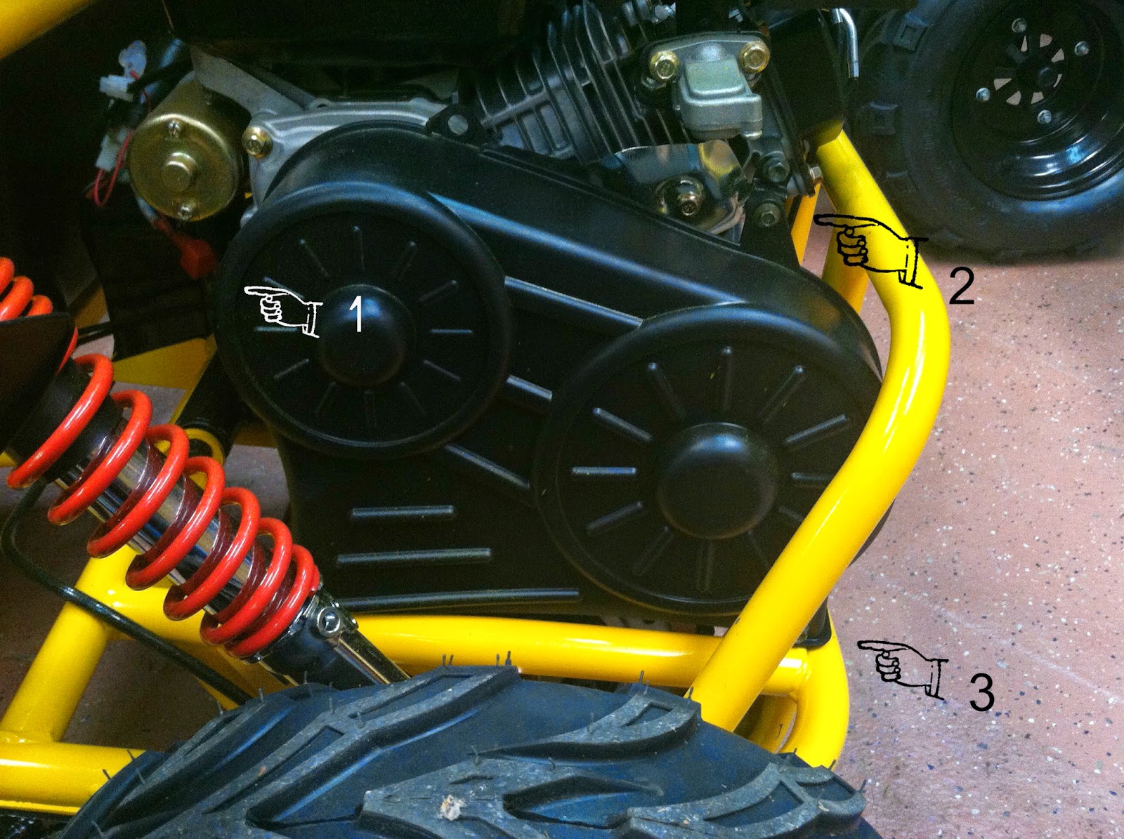 Red Top Mower Trailmaster Torque Converter Service