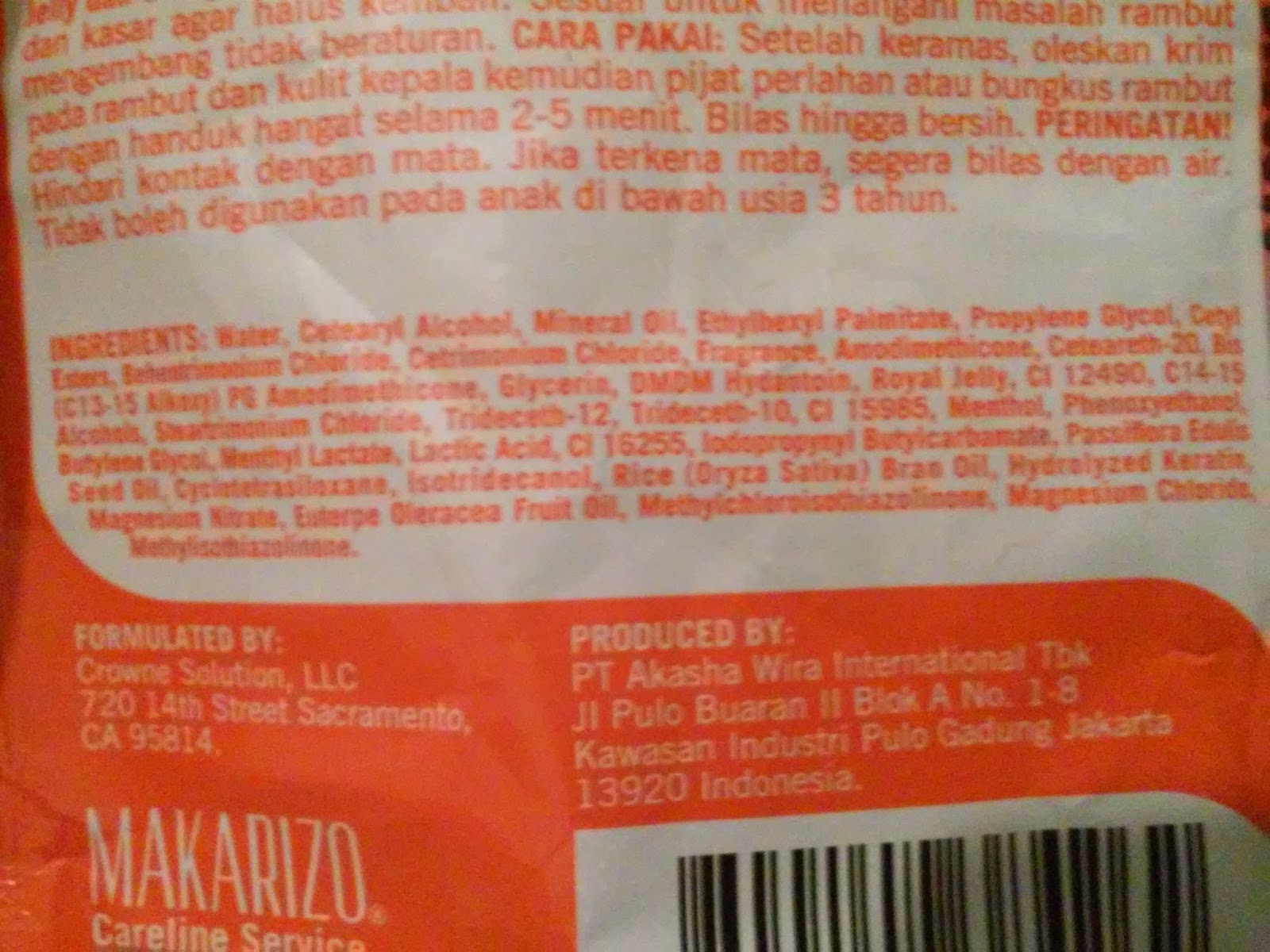 Review Makarizo Hair Energy Fibertherapy Royal Jelly Extract Hair Scalp