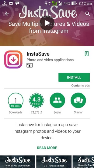 Cara menyimpan foto dari Instagram menggunakan InstaSave Cara menyimpan foto dari Instagram menggunakan InstaSave