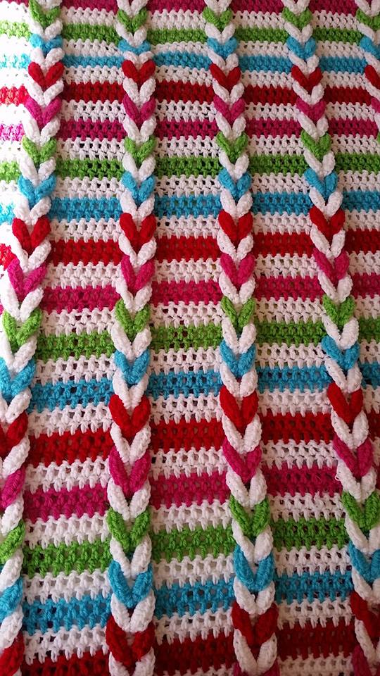 Crochet Pulled Taffy Blanket Free Patterns
