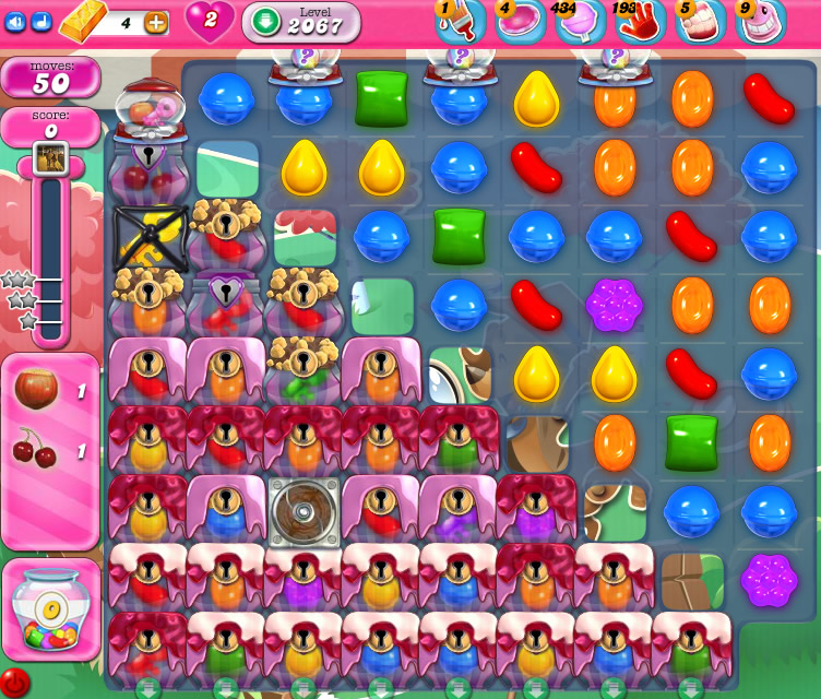 Candy Crush Saga level 2067 Candy Crush Saga level 2067
