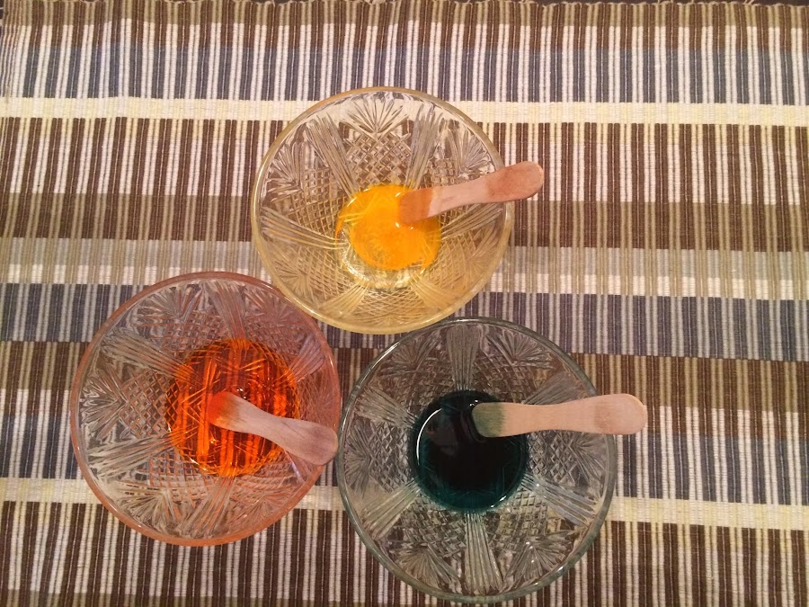 prepara los colorantes