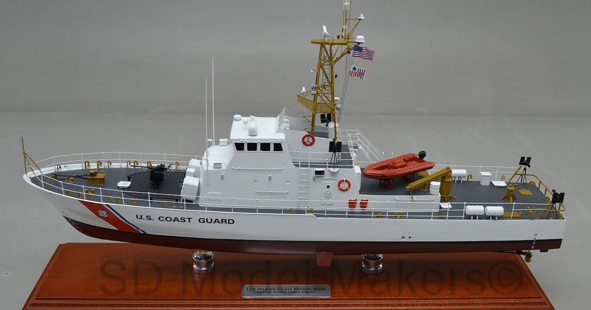 SD Model Makers 24” Replica model of a USCG Island Class Patrol Boat