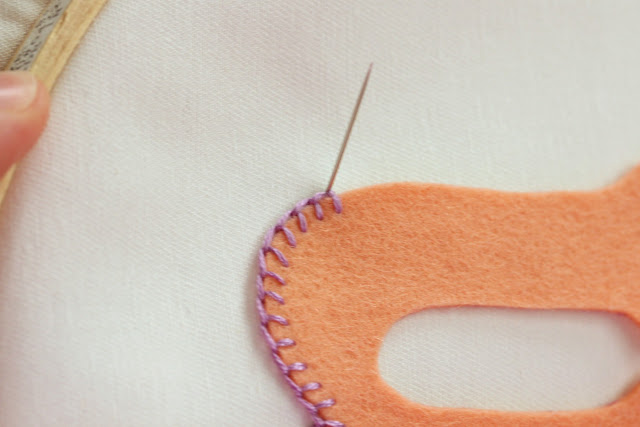 Learn how to blanket stitch with a cute project! From Little Lovelies