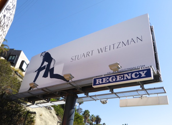 Gisele Bundchen Stuart Weitzman boots Fall 2015 billboard Sunset Strip Gisele Bundchen Stuart Weitzman Fall15 billboard