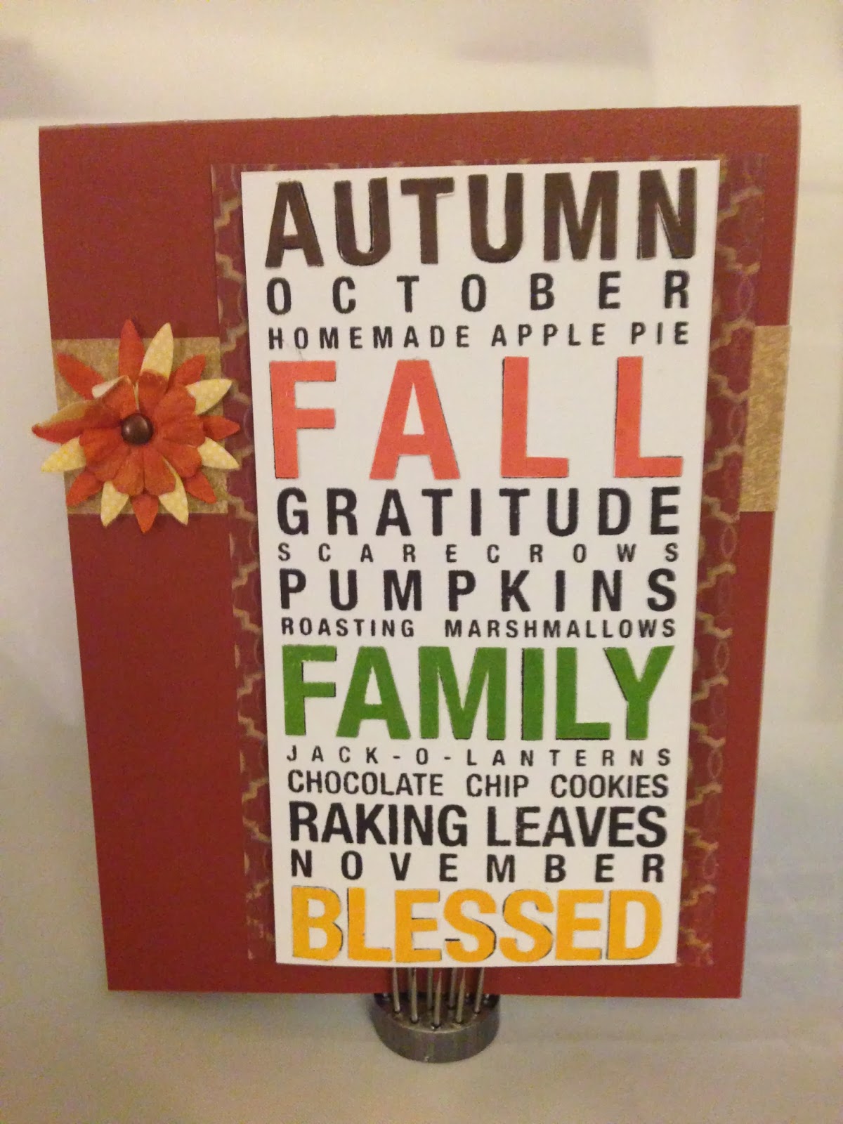 Craftin' and Stampin': September Stamp Of The Month-Poster Tidings Project
