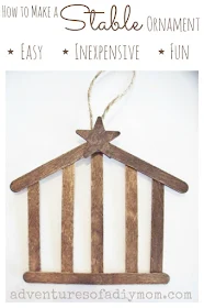 How to Make a Stable Ornament - Nativity Ornament