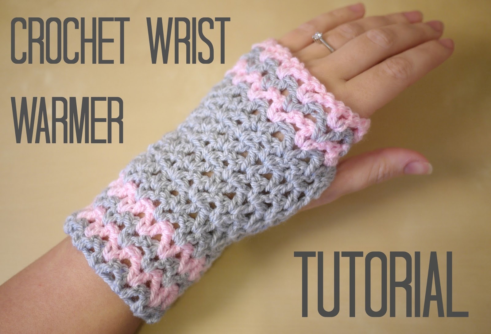 Crochet wrist warmers tutorial - Sarah-Jayne Fragola | Motherhood and