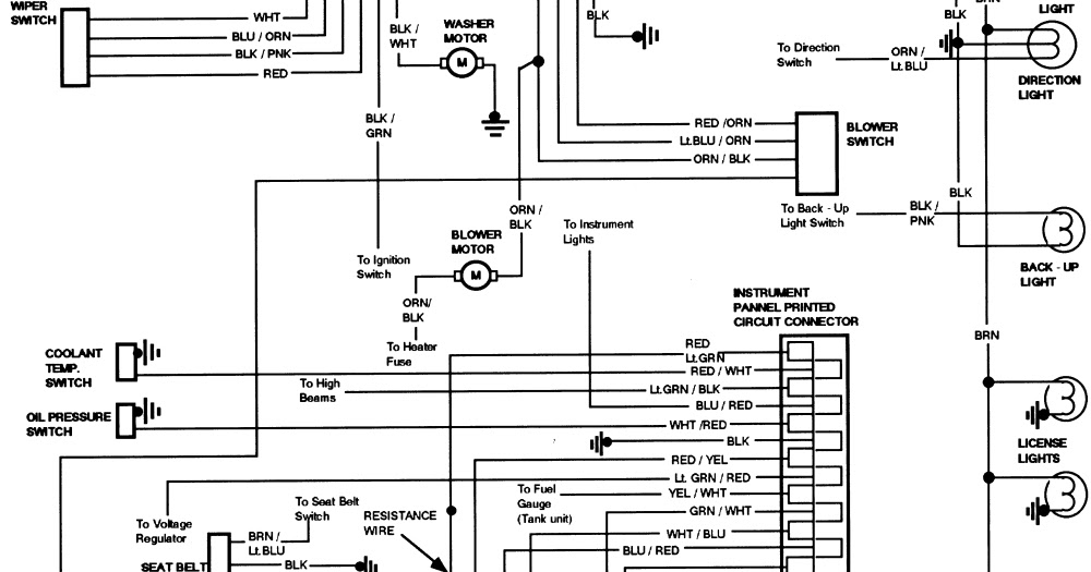 1984 Ford Bronco Instrument Panel Wiring Diagram | All about Wiring