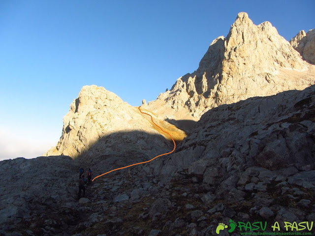 Saliendo del Sedo de la Padiorna hacia Las Colladinas