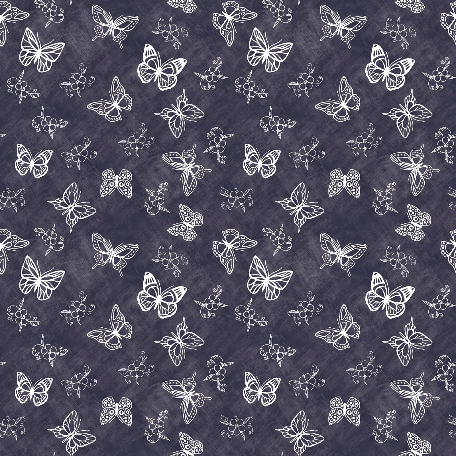 Aileen Biser's Blog Butterfly Outlines and Indigo Fabric Design